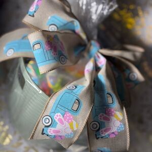 Kids Easter Bunny Ribbon Gift Basket
